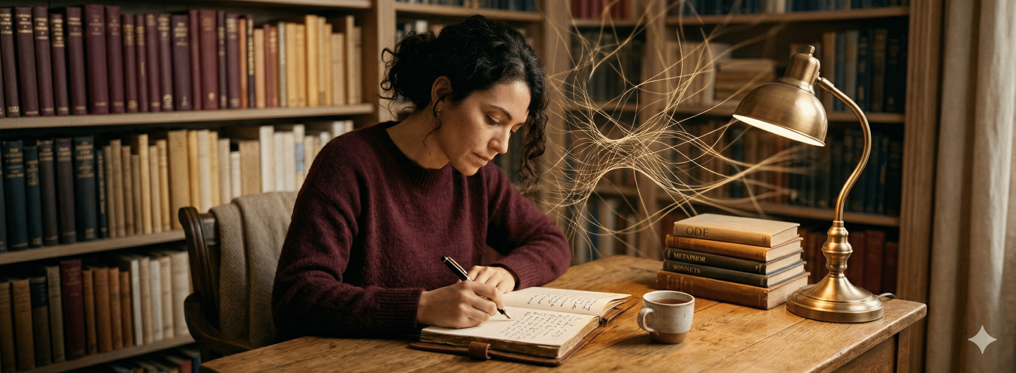 Writers and poetry lovers gathering around creative expression